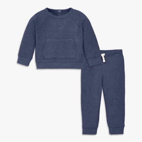 Primary Baby Heathered Waffle Set