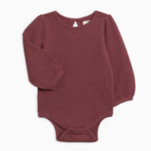 Jill Waffle Knit Long Sleeve Bodysuit