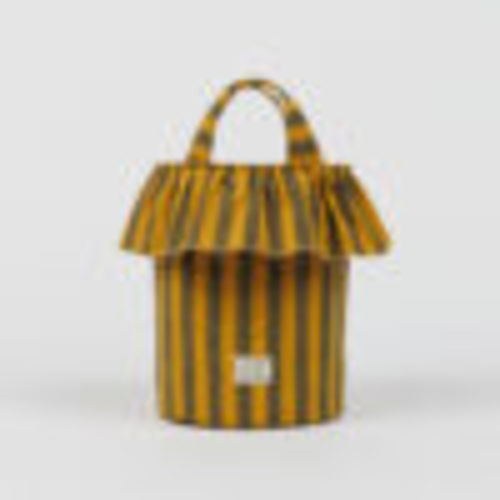 Basket Stripes - Olive + Gold - Minicoton