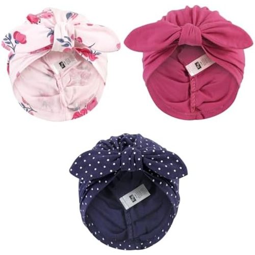 Hudson Baby Baby Girls' Turban Cotton Headwraps