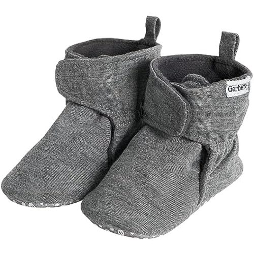 Gerber Baby Fleece Lined Wrap Fasten Non Skid Soft Slipper Booties