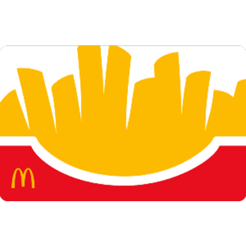 Physical McDonald’s Gift Card $10 fries