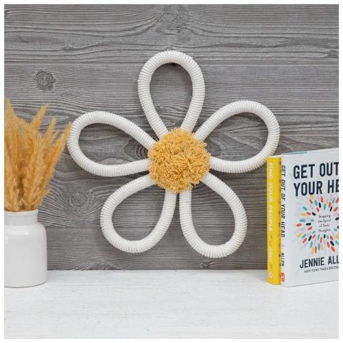 Wrapped Flower Wall Decor