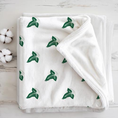 Lord Of The Rings Baby Blanket, LOTR Elven Leaf Infant Blanket, Soft Fleece Baby Shower Gift, Geeky Tolkien Nursery Decor, Newborn Blanket