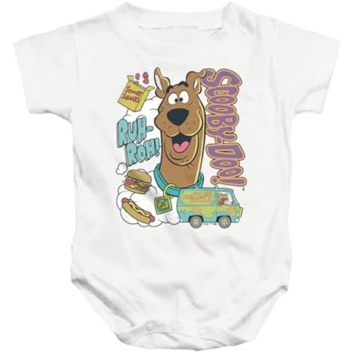 Popfunk Scooby-Doo Ruh-Roh Snacks Unisex Infant Snap Suit for Baby