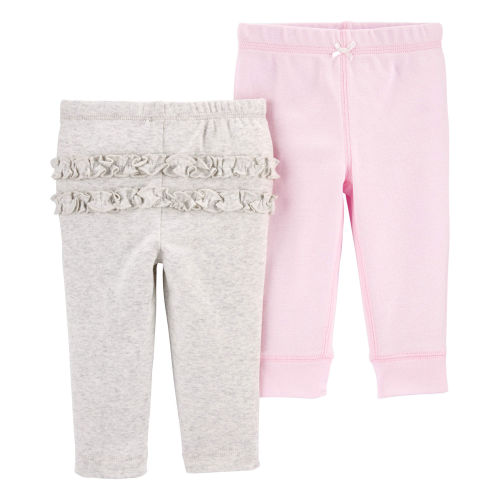 Baby 2-Pack Ruffle-Detail Cotton Pants - Carter's | Carter's