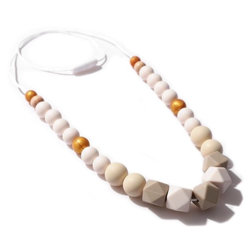 Silicone Nursing Necklace - Emotional Calming Breastfeeding Supplies, Fidget Necklace For New Moms, Newborn Nursing Sensory Silicone Beads Jewellery.