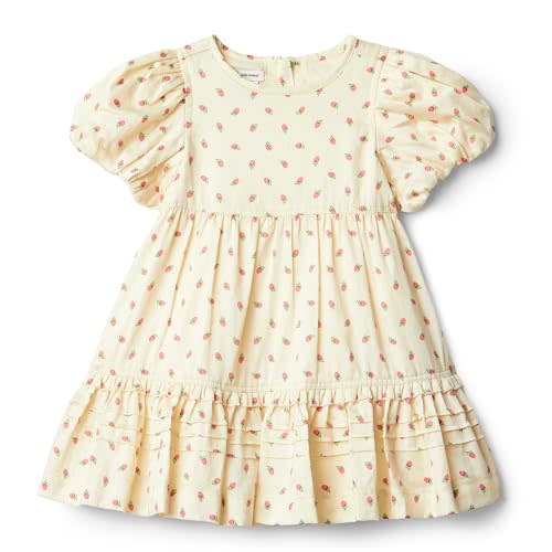 Amazon Essentials x Sofia Grainge Toddlers and Baby Girls' Puff Sleeve Dress