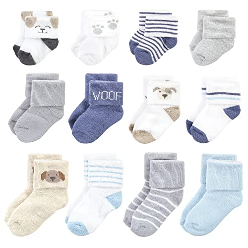Hudson Baby Baby Girls' Grow with Me Socks 12pk