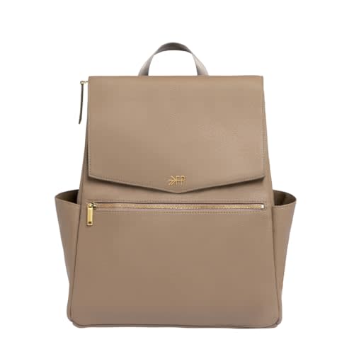 Freshly Picked Classic Diaper Bag II Backpack – Premium Vegan Leather, Large Capacity Baby Bag with Changing Pad, Stylish & Functional for Moms & Dads, Aspen