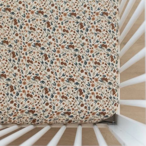 Muslin Crib Sheet | Harvest Floral