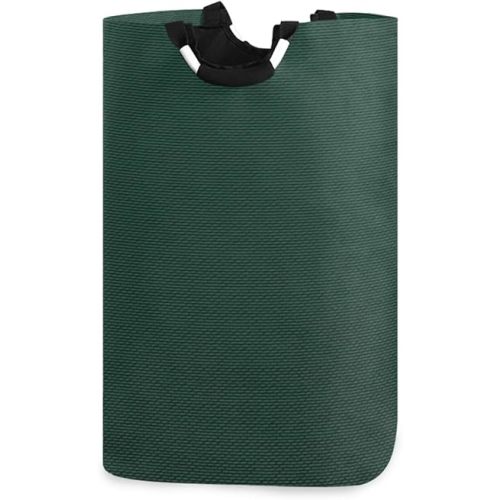 Qilmy Hunter Green Laundry Hamper Large Waterproof with Handle Laundry Baskets Foldable Lightweight Durable Store Basket for Bathroom Bedroom