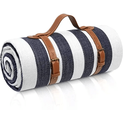 80”x 80” Picnic Blanket Extra Large, Waterproof and Foldable Beach Blanket, 3-Layer Outdoor Blanket for 6 to 8 Adults, for Camping, Park, Beach, Grass, Indoors…