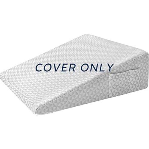 7.5" Wedge Pillowcase Soft and Breathable Replacement Case Light Grey, Only One Cover