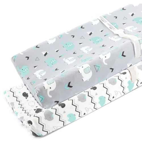 Stretchy Changing Pad Covers BROLEX 2 Pack Jersey Knit Change Pad Covers for Girls Boys,Pink & White Arrow