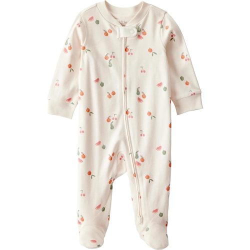 little planet by carter's Baby Sleep and Play made with Organic Cotton, Fruit Print, NB