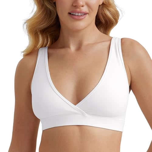 CRZ YOGA Butterluxe Maternity Nursing Bras for Women Crossover Wireless Sleep Breastfeeding Lounge Pregnancy Bralette Comfy