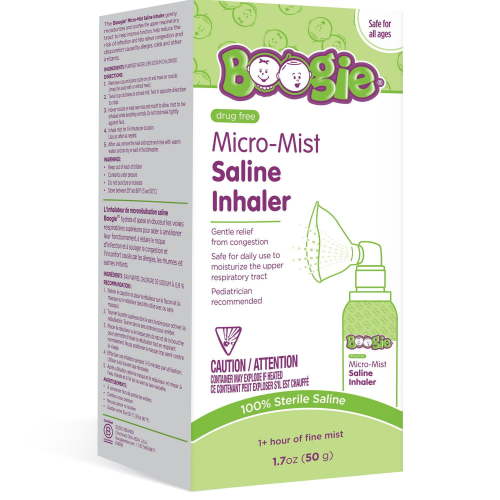 Boogie Baby Micro Mist Saline Inhaler 50g, Boogie Micro-Mist Saline Inhaler