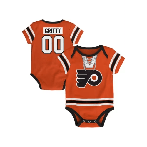 Philadelphia Flyers Gritty Baby Hockey Pro NN ORANGE Player One Piece - 133416580