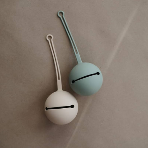 mushie Silicone Pacifier Holder Case (Shifting Sand