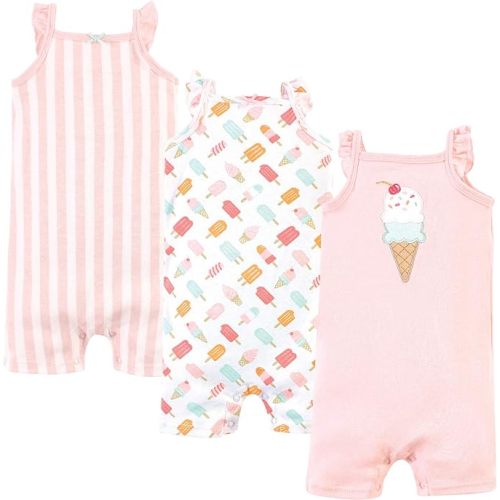 Hudson Baby Unisex Cotton Rompers