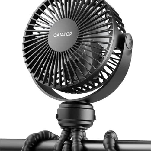 Mini Portable Stroller Fan, Battery Operated Small Clip on Fan