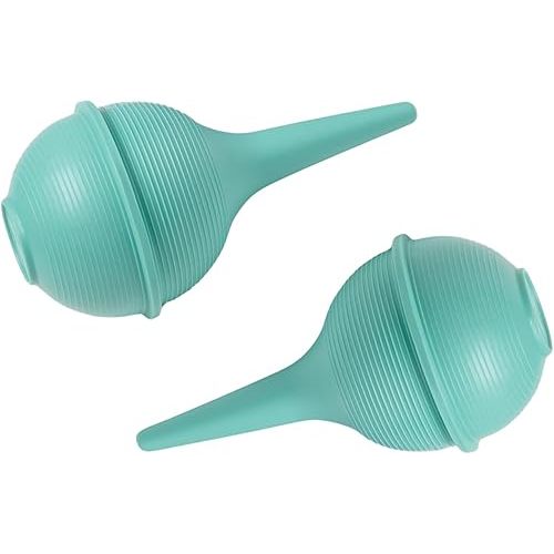Comfort Axis Baby Nasal Aspirator and Ear Wax Bulb Syringe, Green, 3 Oz, Pack of 2