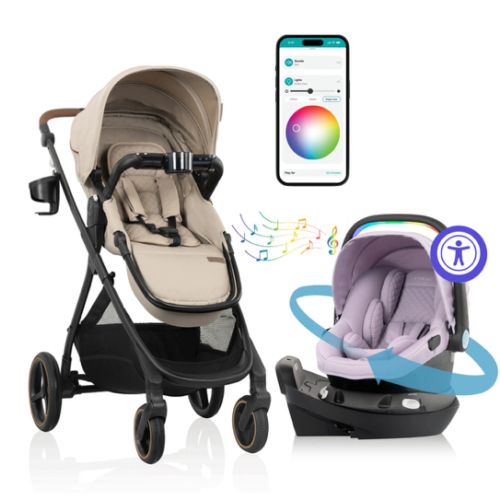 Build your own custom Travel System! Shyft Intuiti+ Travertine & Revolve180 Litemax NXT w/ SensorySoothe