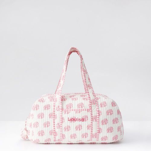 Block Print Quilted Overnighter