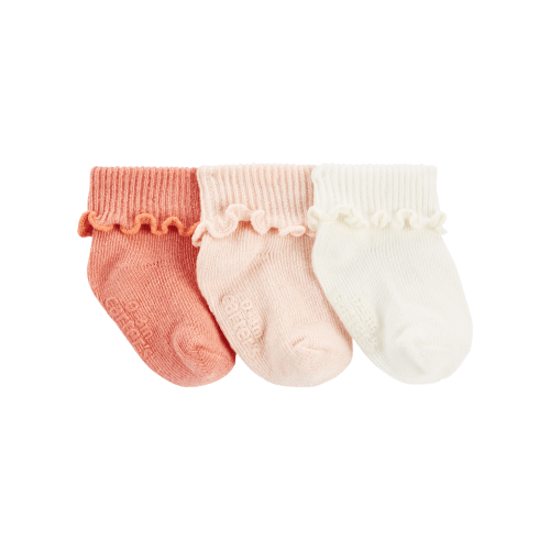 Baby 3-Pack Ribbed Booties - Carter's | Carter's