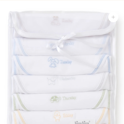 Days of the Week Boys Bib Set