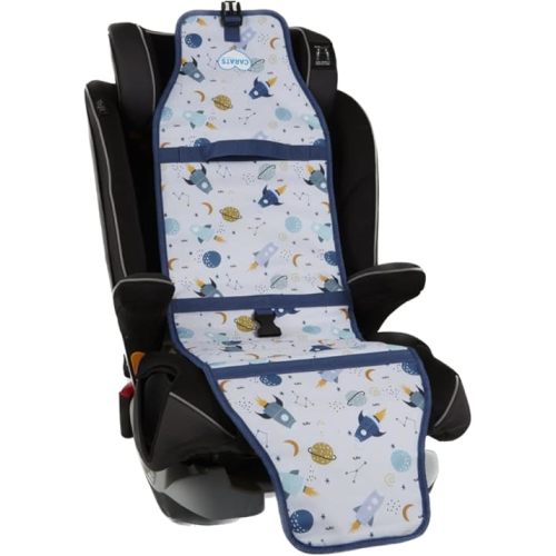 Carats Car Seat Cooling Pad for Babies, Toddlers, and Kids - Comfortable and Durable Cooling Pad for Hot Summer Days (Space)