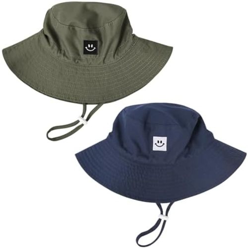 Baby Toddler Sun Hat,Kids Summer UPF 50+ Foldable Beach Bucket Hat for Boys Girls Children