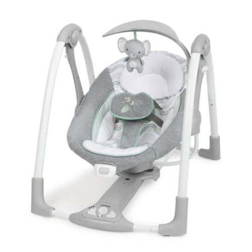Ingenuity 2-in-1 Portable Baby Swing & Infant Seat with Vibrations, Music, USB - Unisex