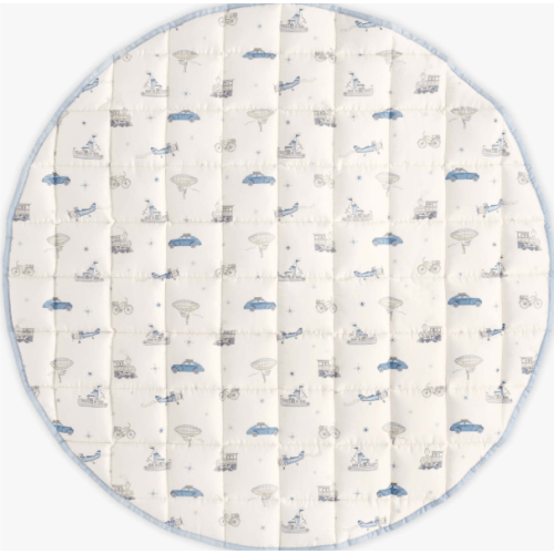 Transit Treasures, Play Mat, Blue - Gooselings Blankets & Quilts | Maisonette