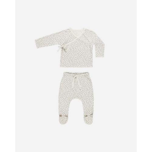 Wrap Top + Footed Pant Set || Scatter