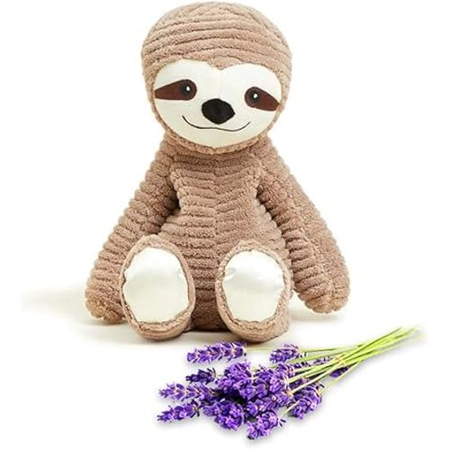 warmies My First Sloth Microwavable, Hot or Cold for Cool Relaxation and Warm Relief, Lavender Scented Cozy Plush Animal