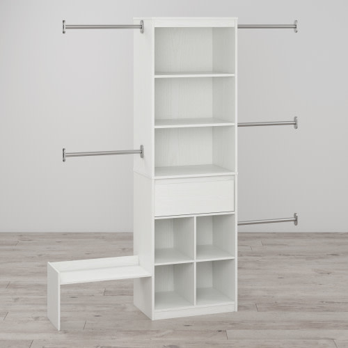 Little Seeds Grow with Me Adjustable Closet - White