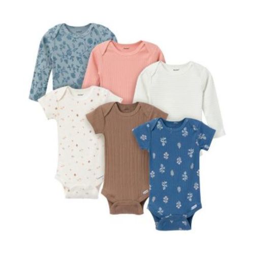 Baby Girls' 6-Pack Onesies Bodysuits