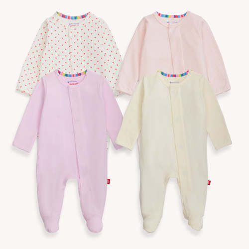 pink wink cloudstretch™ magnetic footies | 4 set – Magnetic Me