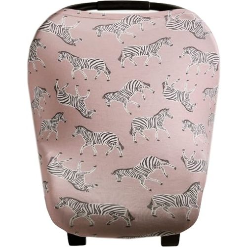 Zella Multi-Use Cover: Car Seat, Nursing, Stroller - Stretchy Fabric, All-Season, Stylish Designs, Easy Access