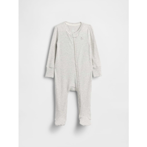 Baby First Favorites TinyRib Stripe Footed One-Piece