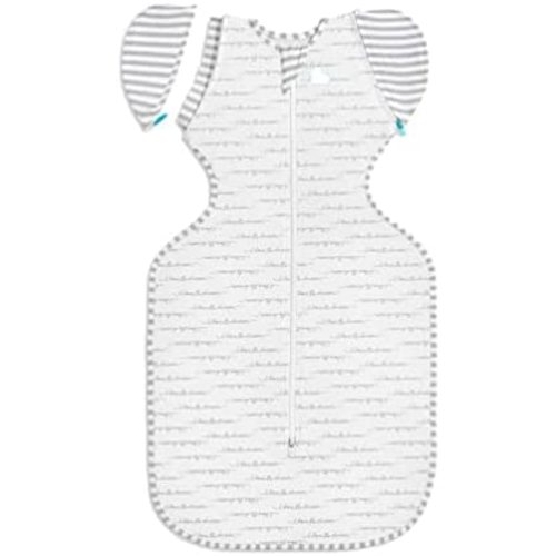 Love To Dream Swaddle UP Transition Bag 1.0 TOG, Dreamer, Medium, 13-19 lbs., Patented Zip-Off Wings, Gently Help Baby Safely Transition from Being swaddled to arms Free Before Rolling Over