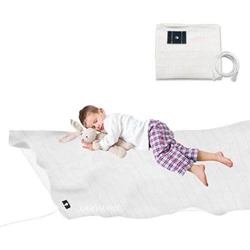 Grounding Crib Sheet Cotton Grounding Sheets for Baby Crib Bedding 27 x 52 Inch Silver Fiber Grounded Sheet with Grounding Cord
