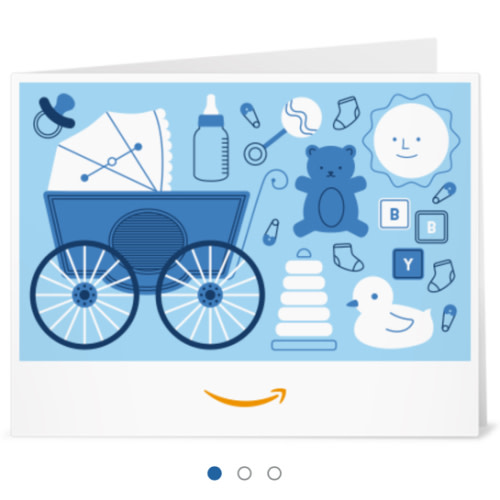 Amazon.com: Amazon Gift Card - Print - Baby Icons Blue: Gift Cards