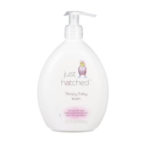 Just Hatched Sleepy Baby Wash, Made with Essential Oils, Relaxing, Calming, Moisturizing, Gluten Free, Hypoallergenic, 13.5 fl oz