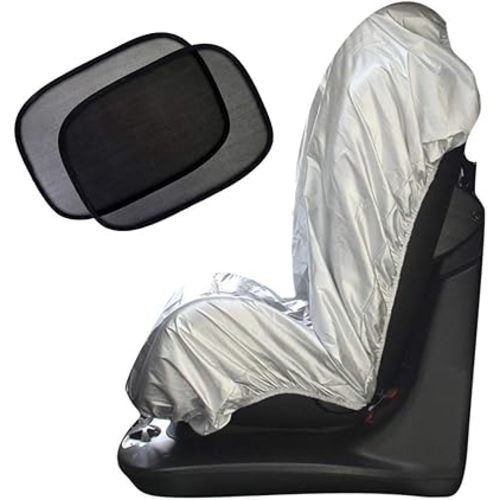 Big Ant Car Sun Shade Covers, Infant Car Seat UV Protection Cover Protector, Bonus Car Window Sun Shade Keep Baby Toddler Cool and Safety