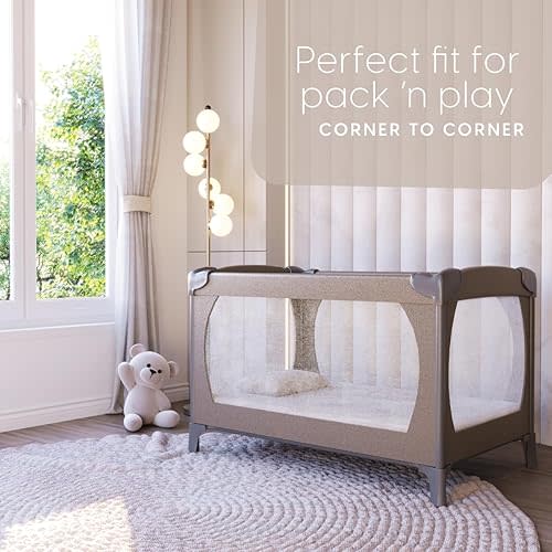 Milliard Pack and Play Mattress Pad Topper 38"x 26" x 2", Memory Foam Breathable Playpen Mattress for Babies and Toddlers, Waterproof and Washable Cover