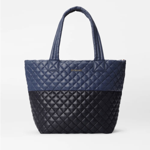 Black/Navy Medium Metro Tote Deluxe
