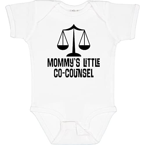 inktastic Mommy Little Co Counsel Lawyer Baby Bodysuit